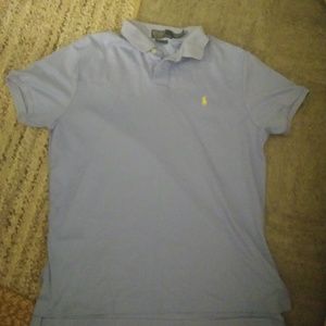 Light Blue Polo Collared Shirt